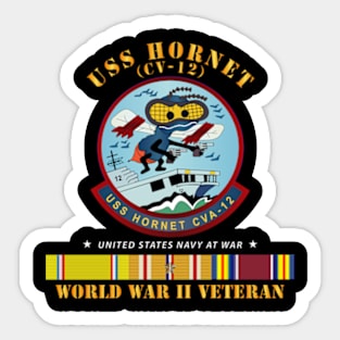 USS Hornet (CV-12) - WWII Veteran w PAC SVC Sticker